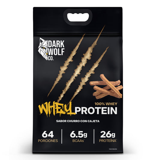 Dark Wolf Proteína de Suero de Leche 2.24 kg - 64 Porciones, Sabor Churro