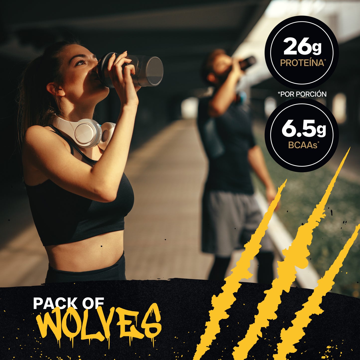 Dark Wolf Proteína de Suero de Leche 2.24 kg - 64 Porciones, Sabor Churro